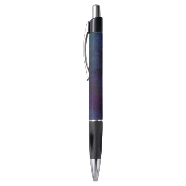 Blue & Purple Abstract, Grungy Digital Art Pen (Top (Vertical))