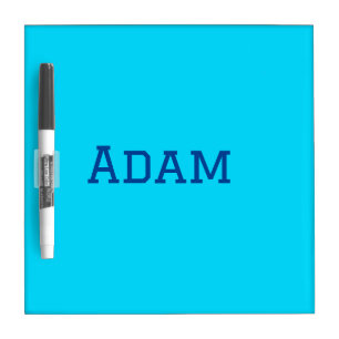 Blue purple add name text back to school message s dry erase board