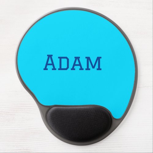 Blue purple add name text back to school message s gel mouse pad