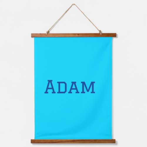 Blue purple add name text back to school message s hanging tapestry