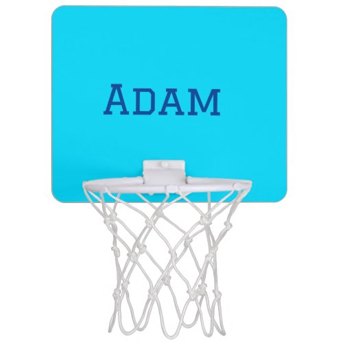 Blue purple add name text back to school message s mini basketball hoop