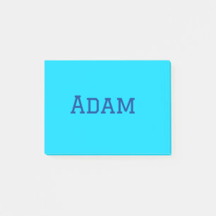 Blue purple add name text back to school message s post-it notes