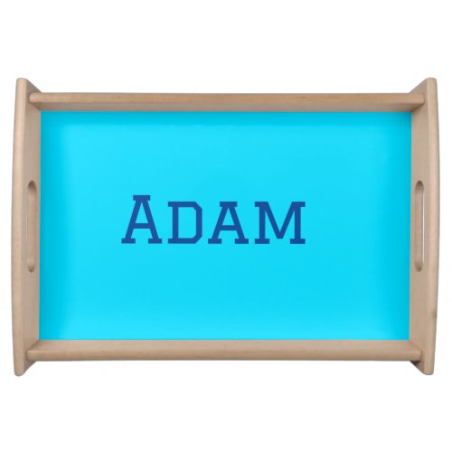 Blue purple add name text back to school message s serving tray