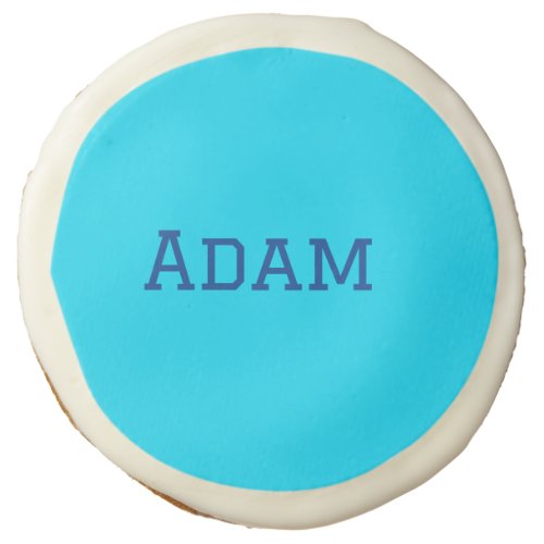 Blue purple add name text back to school message s sugar cookie