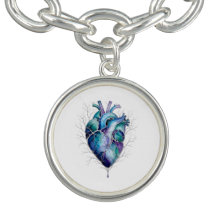 Blue & Purple Anatomical Heart