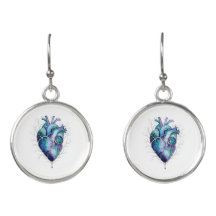Blue & Purple Anatomical Heart