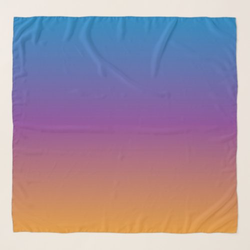 Blue Purple and Orange Gradient Scarf