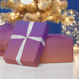 Blue, Purple and Orange Gradient Wrapping Paper