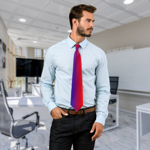 Blue, Purple and Red Neck Tie