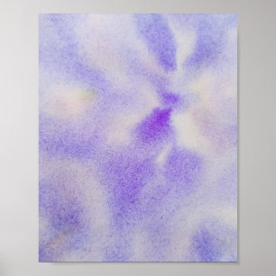 BLUE PURPLE ASBSTRACT WATERCOLOR TEXTURE POSTER