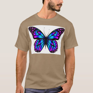 Blue Purple Butterfly Butterflies Mariposas T-Shirt