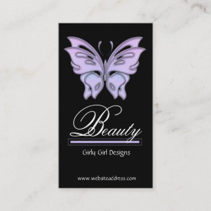 Blue/Purple Butterfly Design Business Cards