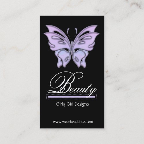 Blue/Purple Butterfly Design Business Cards