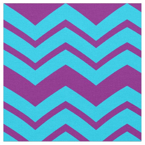 Blue Purple Chevron Zigzag Design  Fabric