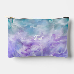 Blue & purple cloud swirl accessory pouch