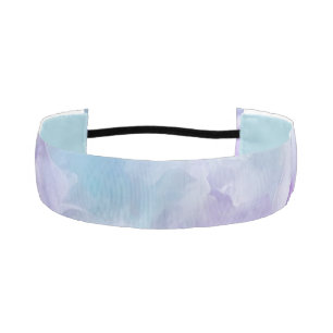 Blue & purple cloud swirl athletic headband