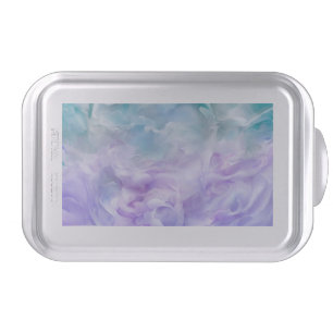 Blue & purple cloud swirl cake pan