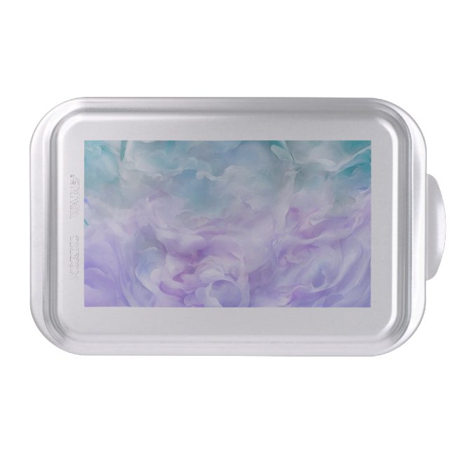 Blue & purple cloud swirl cake pan (Front)