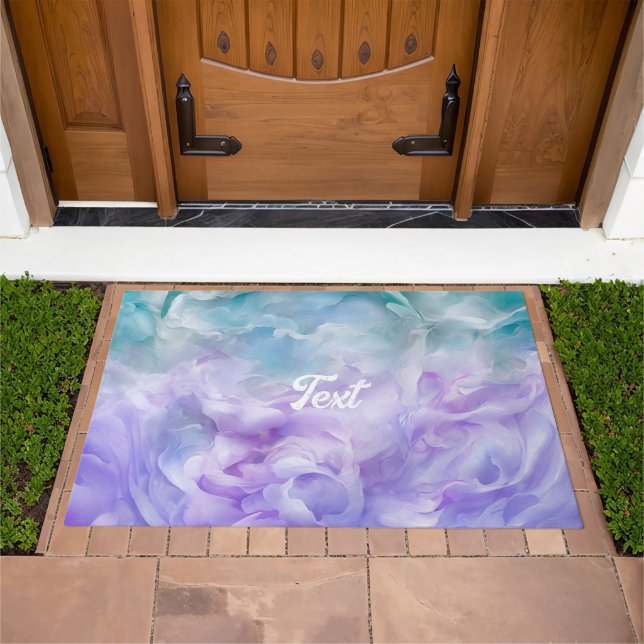 Blue & purple cloud swirl doormat (Outdoor)