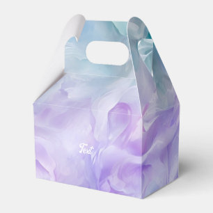 Blue & purple cloud swirl favor boxes