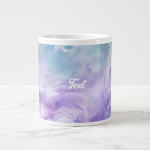 Blue & purple cloud swirl giant coffee mug