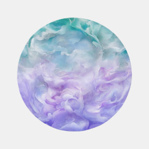 Blue & purple cloud swirl outdoor rug