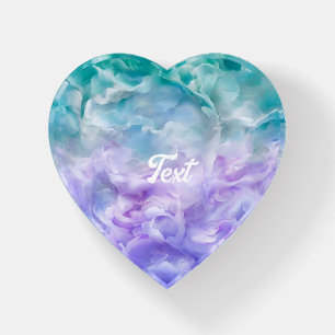 Blue & purple cloud swirl  paperweight