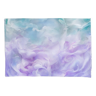 Blue & purple cloud swirl pillow case
