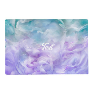 Blue & purple cloud swirl placemat