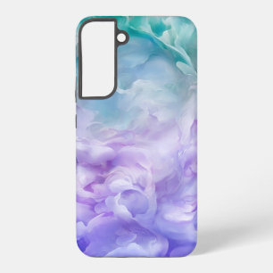 Blue & purple cloud swirl samsung galaxy s22+ case
