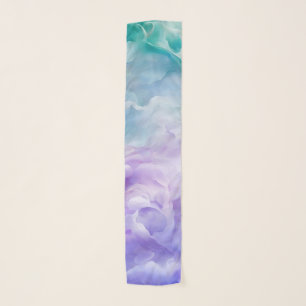 Blue & purple cloud swirl scarf
