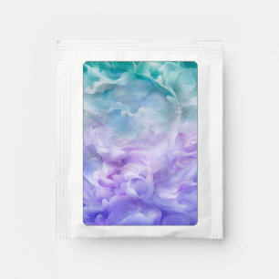 Blue & purple cloud swirl tea bag drink mix
