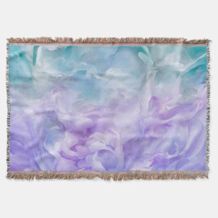 Blue & purple cloud swirl throw blanket