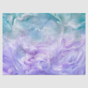Blue & purple cloud swirl tissue paper
