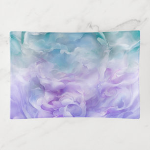 Blue & purple cloud swirl trinket tray
