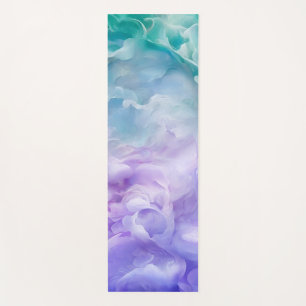 Blue & purple cloud swirl yoga mat