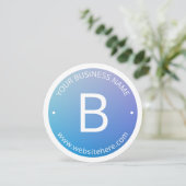 Blue & Purple Fading Ombre with Editable Text (Standing Front)