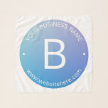 Blue & Purple Fading Ombre with Editable Text Scarf<br><div class="desc">Add your own business name or any other text you like on this subtle abstract ombre and edit further as you like!</div>