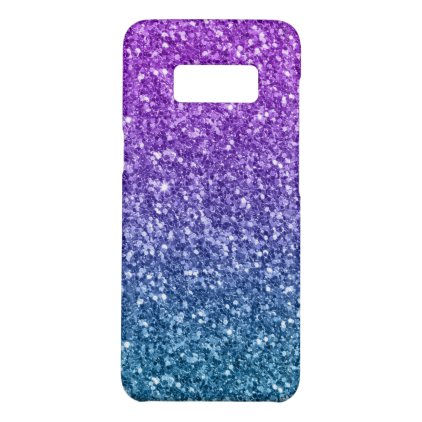 Blue &amp; Purple Faux Glitter &amp; Sparkles Case-Mate Samsung Galaxy S8 Case