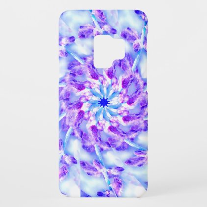 Blue Purple Floral Mandala Pattern Galaxy S9 Case