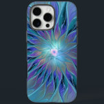 Blue Purple Flower Dream Abstract Fractal Art iPhone 16 Pro Max Case<br><div class="desc">A modern abstract and unique fantasy flower with 
shades of blue and purple.
Design for your iPhone 16 Pro Max case and more.</div>