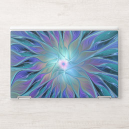 Blue Purple Flower Dream Abstract Fractal Art HP Laptop Skin