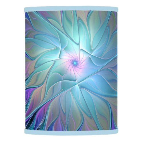 Blue Purple Flower Dream Abstract Fractal Art Lamp Shade