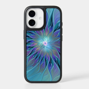 Blue Purple Flower Dream Abstract Fractal Art iPhone 17 Case