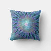 Blue Purple Flower Dream Abstract Fractal Art