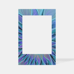 Blue Purple Flower Dream Abstract Fractal Art Selfie Frame