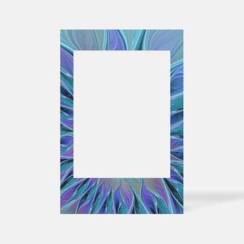 Blue Purple Flower Dream Abstract Fractal Art Selfie Frame
