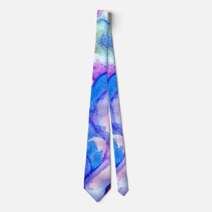 Blue Purple Fusion Neck Tie