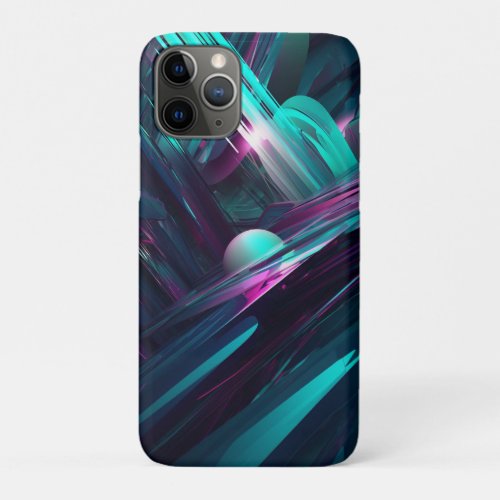 Blue  Purple Futuristic Abstract Phone Case