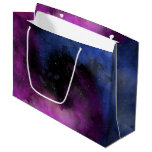Blue Purple Galaxy Night Sky Large Gift Bag